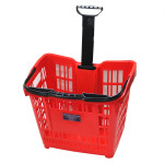 Покупательская корзина для супермаркета с колесами PLAST 43 Покупательская корзина для супермаркета с колесами PLAST 43